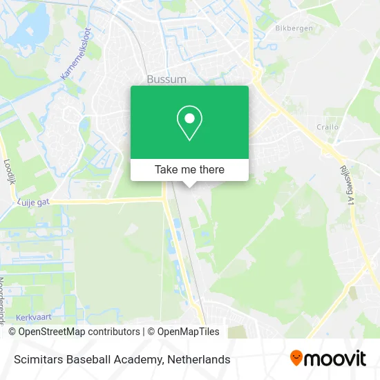 Scimitars Baseball  Academy map