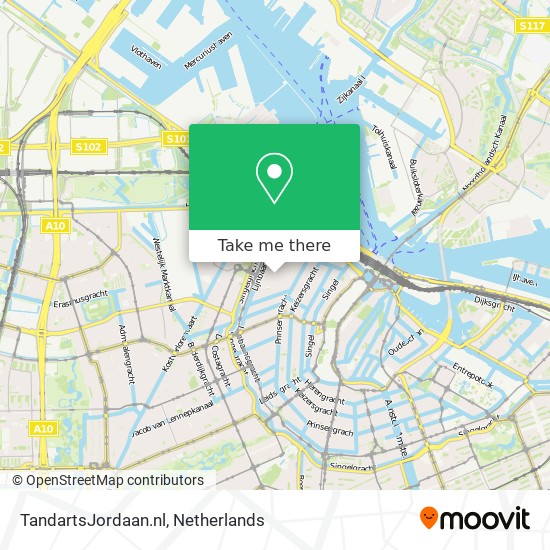 TandartsJordaan.nl map