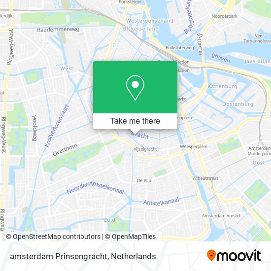 amsterdam Prinsengracht map