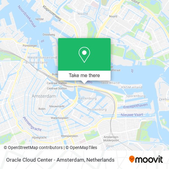 Oracle Cloud Center - Amsterdam Karte