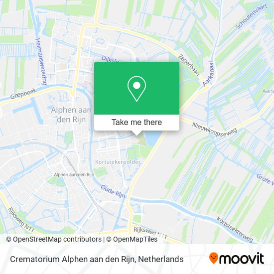 Crematorium Alphen aan den Rijn map