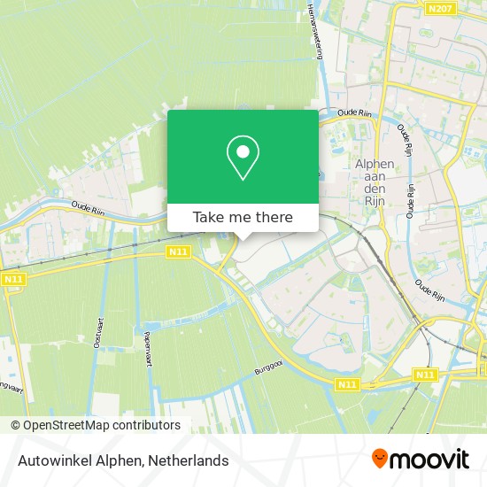 Autowinkel Alphen map