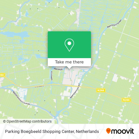 Parking Boegbeeld Shopping Center map