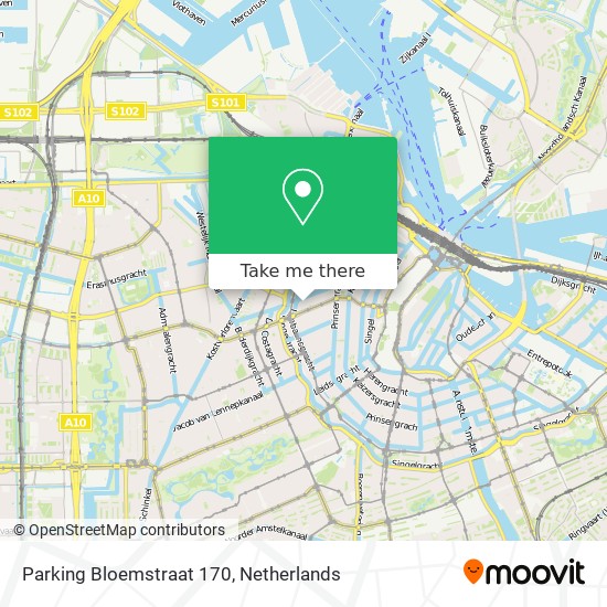 Parking Bloemstraat 170 map