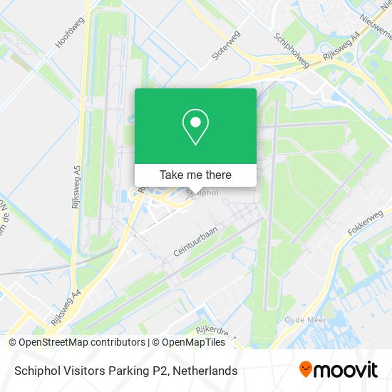 Schiphol Visitors Parking P2 map