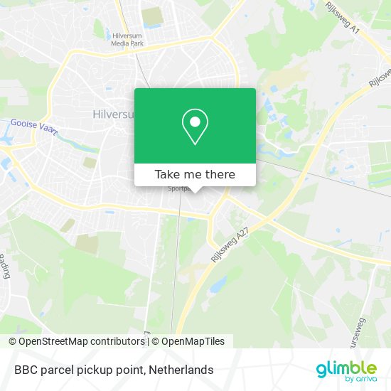 BBC parcel pickup point map