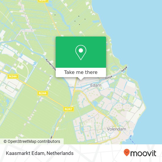 Kaasmarkt Edam map