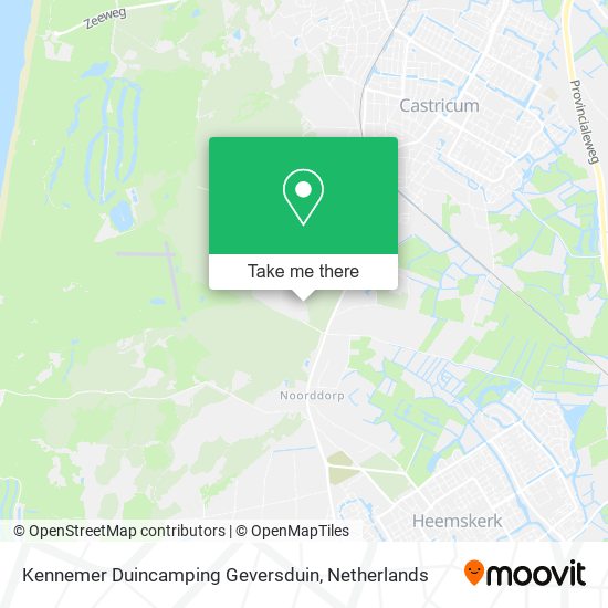 Kennemer Duincamping Geversduin map