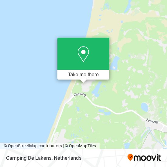 Camping De Lakens map