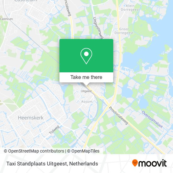 Taxi Standplaats Uitgeest Karte