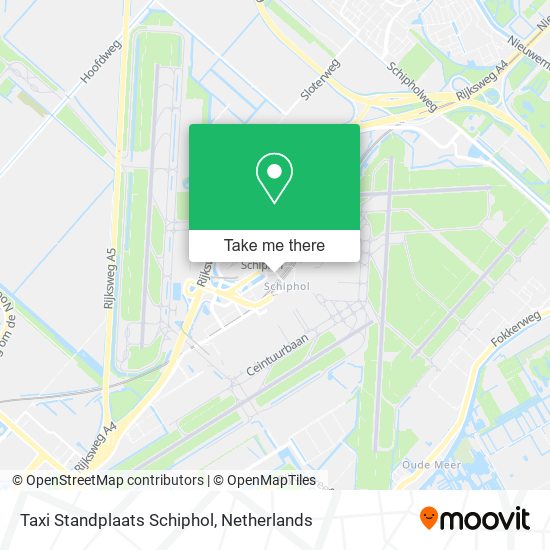 Taxi Standplaats Schiphol map