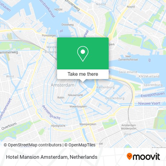 Hotel Mansion Amsterdam map