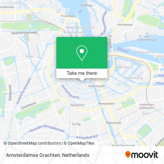 Amsterdamse Grachten Karte