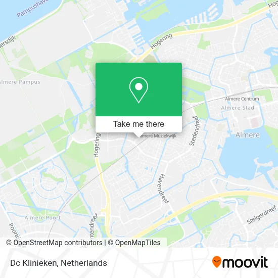 Dc Klinieken map