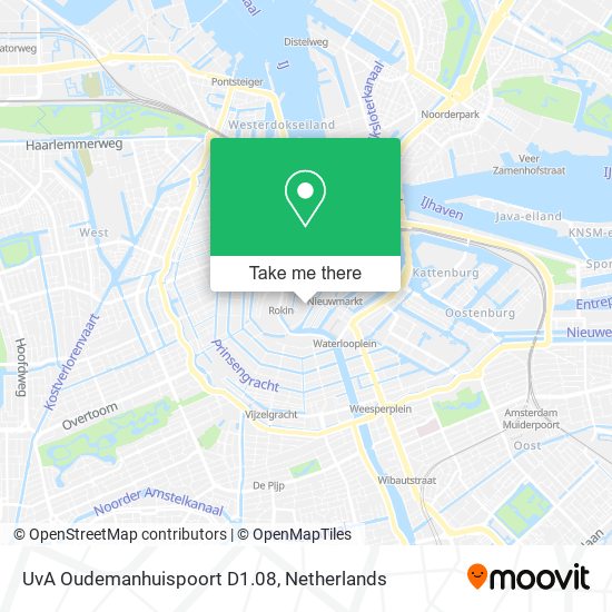 UvA Oudemanhuispoort D1.08 map