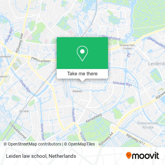 Leiden law school map