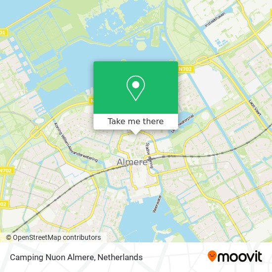 Camping Nuon Almere map