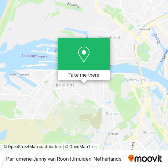 Parfumerie Janny van Roon IJmuiden map