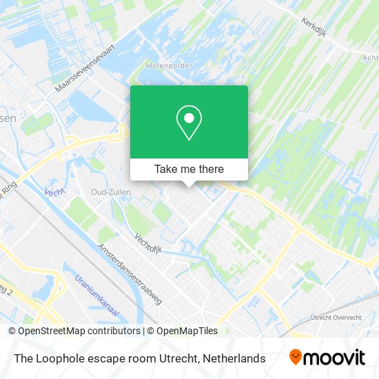 The Loophole escape room Utrecht map