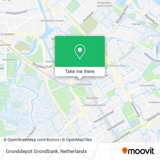 Gronddepot Grondbank map