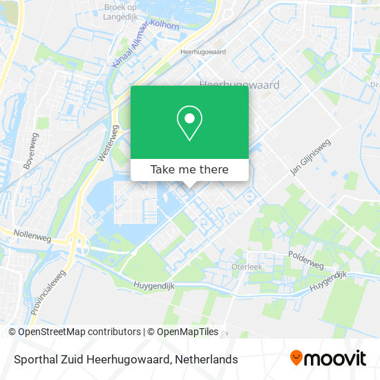 Sporthal Zuid Heerhugowaard map