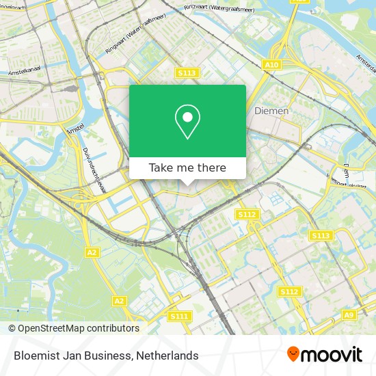 Bloemist Jan Business map