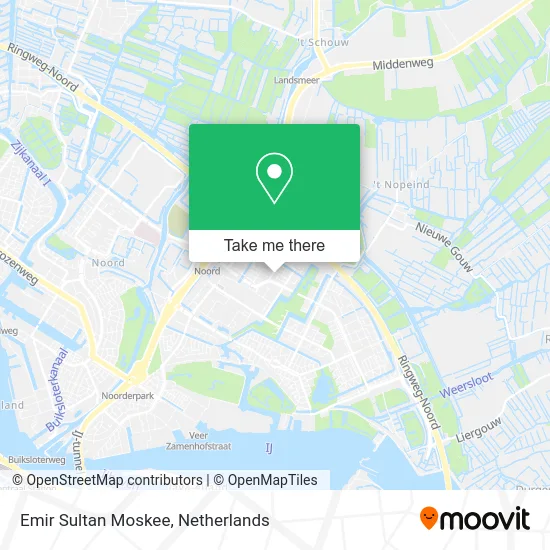 Emir Sultan Moskee map