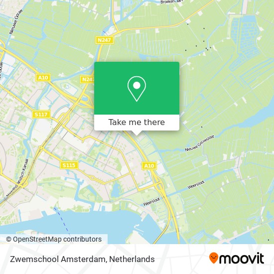 Zwemschool Amsterdam map