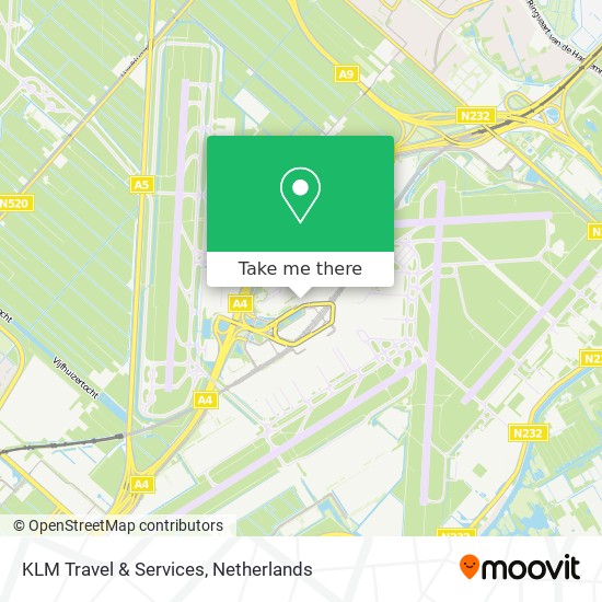 KLM Travel & Services map