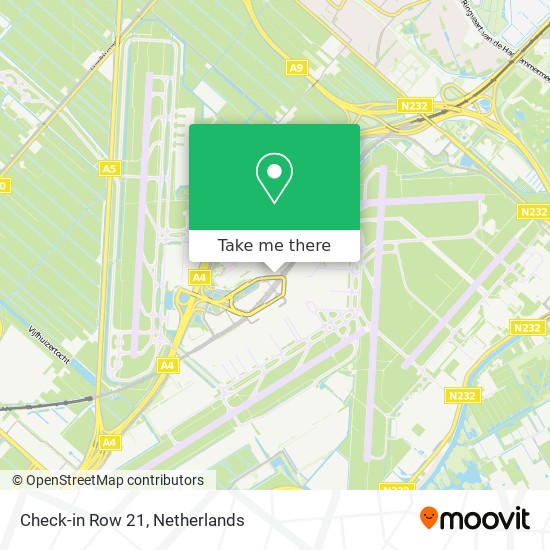 Check-in Row 21 map
