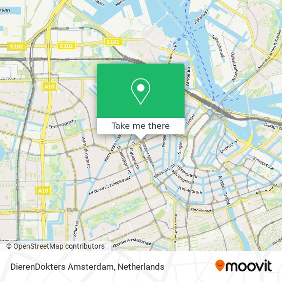 DierenDokters Amsterdam Karte