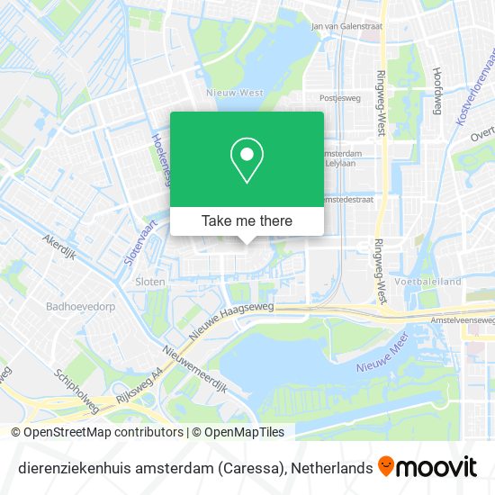 dierenziekenhuis amsterdam (Caressa) map