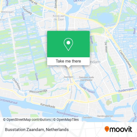 Busstation Zaandam map