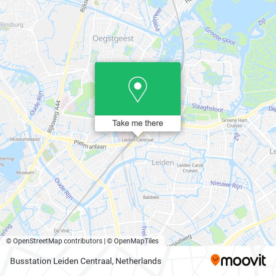 Busstation Leiden Centraal map