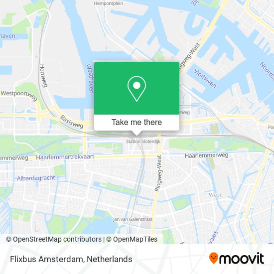 Flixbus Amsterdam map
