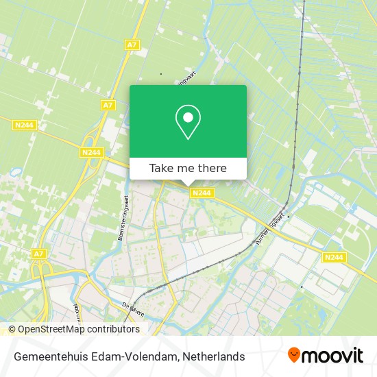 Gemeentehuis Edam-Volendam map