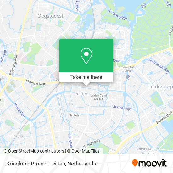 Kringloop Project Leiden map