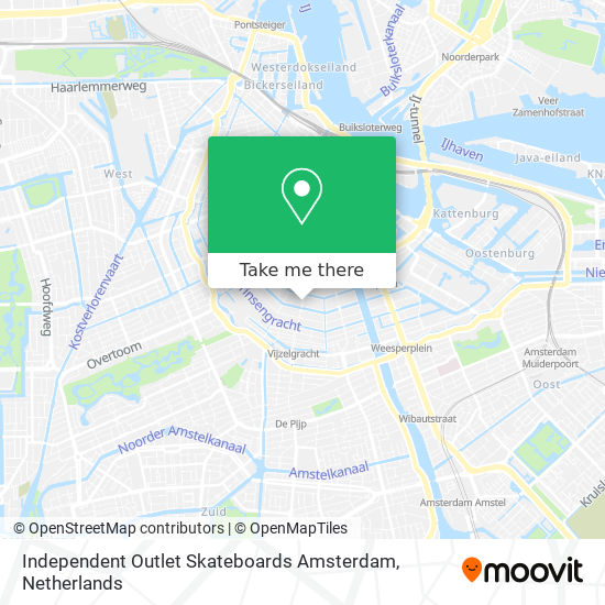 Independent Outlet Skateboards Amsterdam Karte