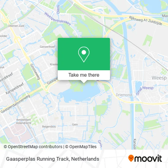 Gaasperplas Running Track map