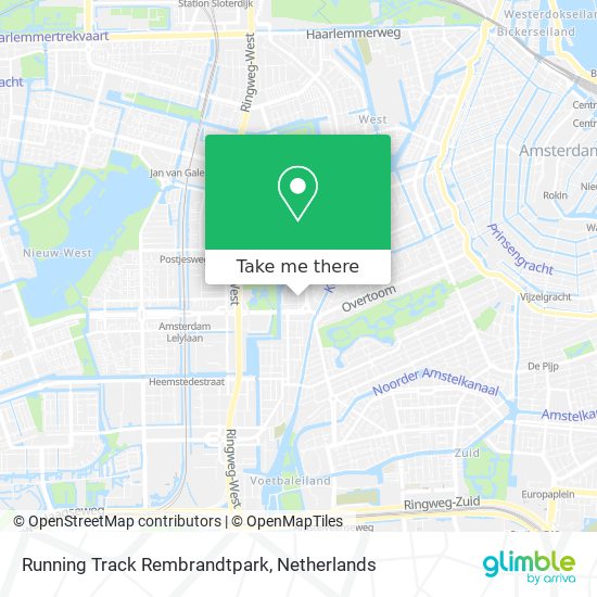 Running Track Rembrandtpark map