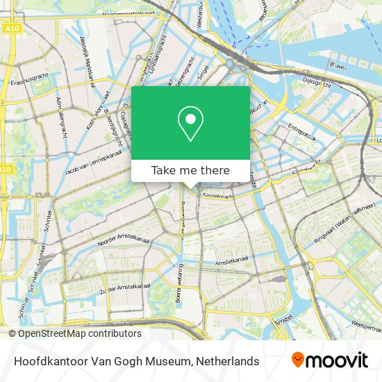Hoofdkantoor Van Gogh Museum Karte