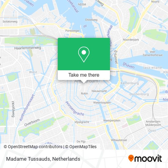 Madame Tussauds map