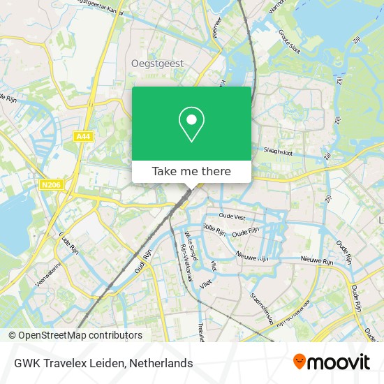 GWK Travelex Leiden map