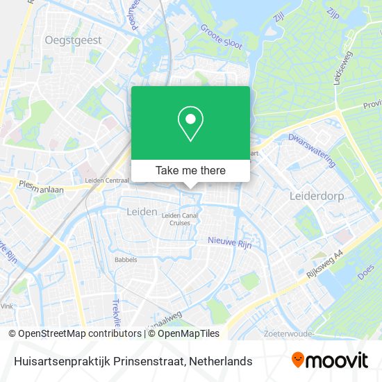 Huisartsenpraktijk Prinsenstraat map