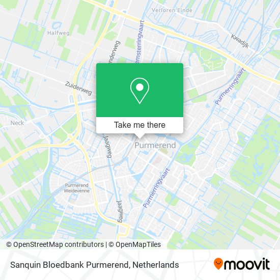 Sanquin Bloedbank Purmerend map