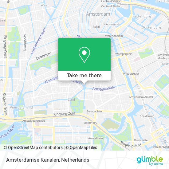 Amsterdamse Kanalen Karte