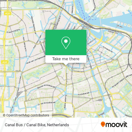 Canal Bus / Canal Bike map