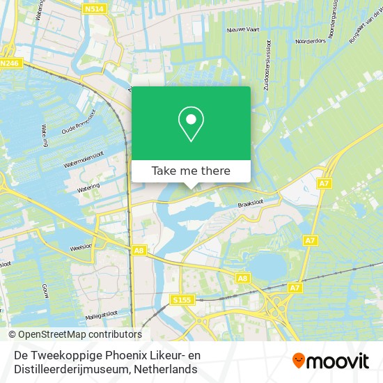 De Tweekoppige Phoenix Likeur- en Distilleerderijmuseum map