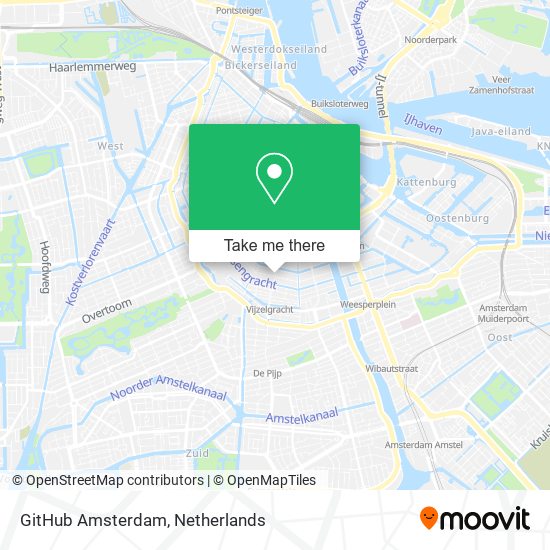 GitHub Amsterdam Karte