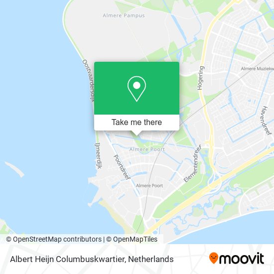 Albert Heijn Columbuskwartier map